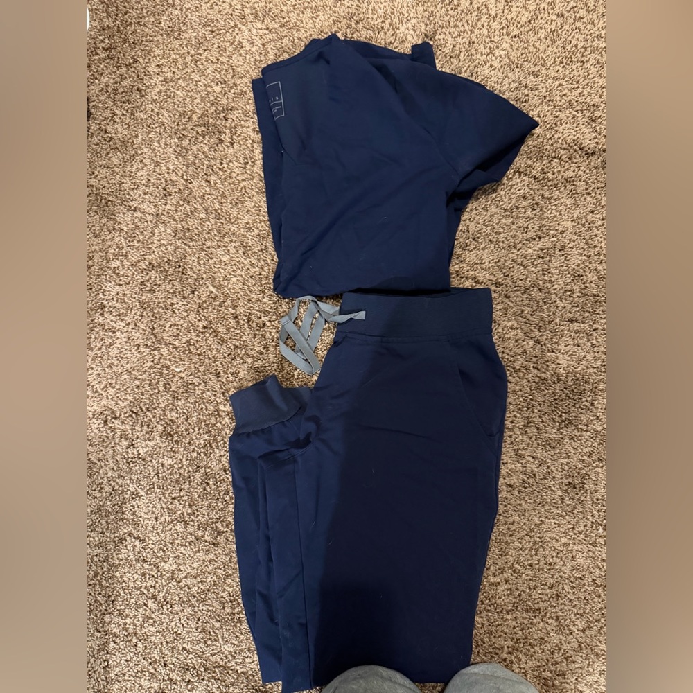 Figs Navy Blue scrub set